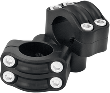 RSD Nostalgia Handlebar Risers - Four-Bolt - 1-1/2" x 1-1/4" - Black Ops 0208-2051-SMB
