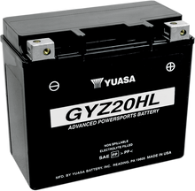 YUASA AGM Battery - GYZ20HL YUAM720GH