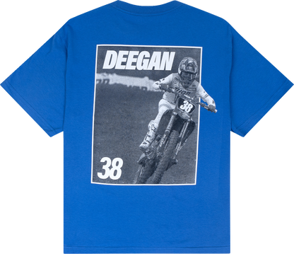 DEEGAN APPAREL MX2 T-Shirt - Blue - 2XL DMTSS3026RYL2XL