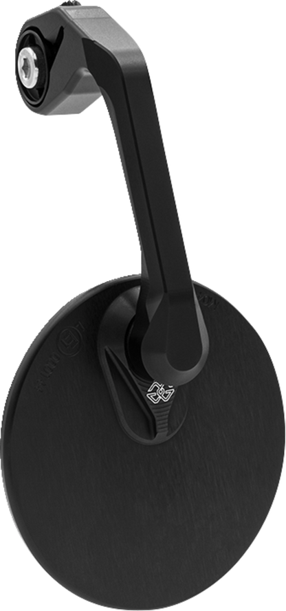 GILLES TOOLING Mirror - MOON - Side View - Round - Black - Right/Left - Each M04-01-BD