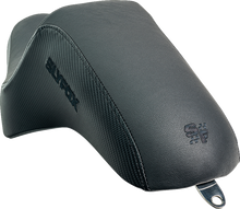 SLYFOX Drifter Seat - Black Logo - Black Vinyl w/ Slipstop - Carbon Fiber - XL '04-'22 4684A-slyfox