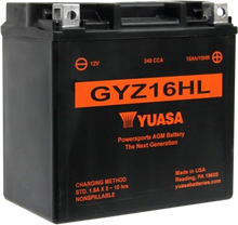 YUASA AGM Battery - GYZ16HL YUAM716GHL