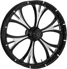 RC COMPONENTS Wheel - Majestic Eclipse - Front - Dual Disc/without ABS - Black Eclipse - 26x3.75 - '08-'23 FLT 26750-9031-102E