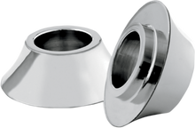 RC COMPONENTS Spacers - Front/Axle - Tapered - Chrome - Pair - '00-'07 Touring HD-SPCR-1C