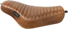 LE PERA Streaker Solo Seat - Pleated - Brown - XL '04-'23 LK-356PTTDV