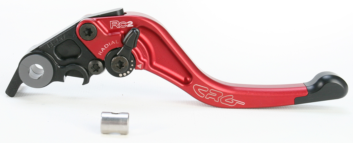CRG RC2 Shorty Brake Lever - Red 2RB-517-H-R