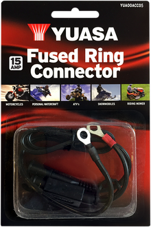 YUASA Ring Connector - Battery Charger/Fused - 15-Amp YUA00ACC05