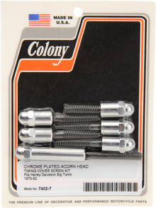 COLONY Acorn Screw Kit - Cam Cover - '70-'99 Big Twin 7402-7