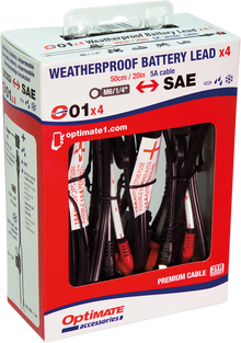 TECMATE Battery Lead with Ring Terminal - 12V - Fused - 4 Pack O-01X4