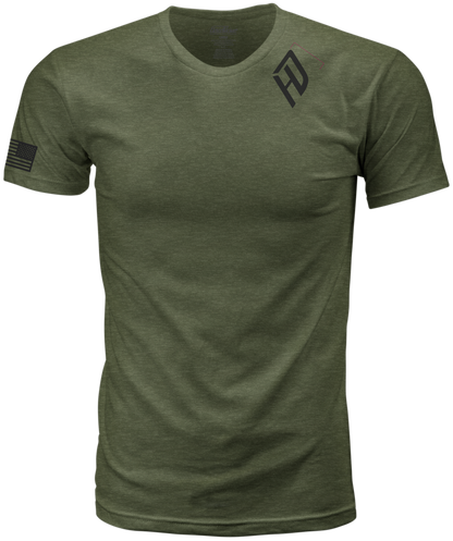 Harddrive Emblem Tee Olive Green/Black 2x