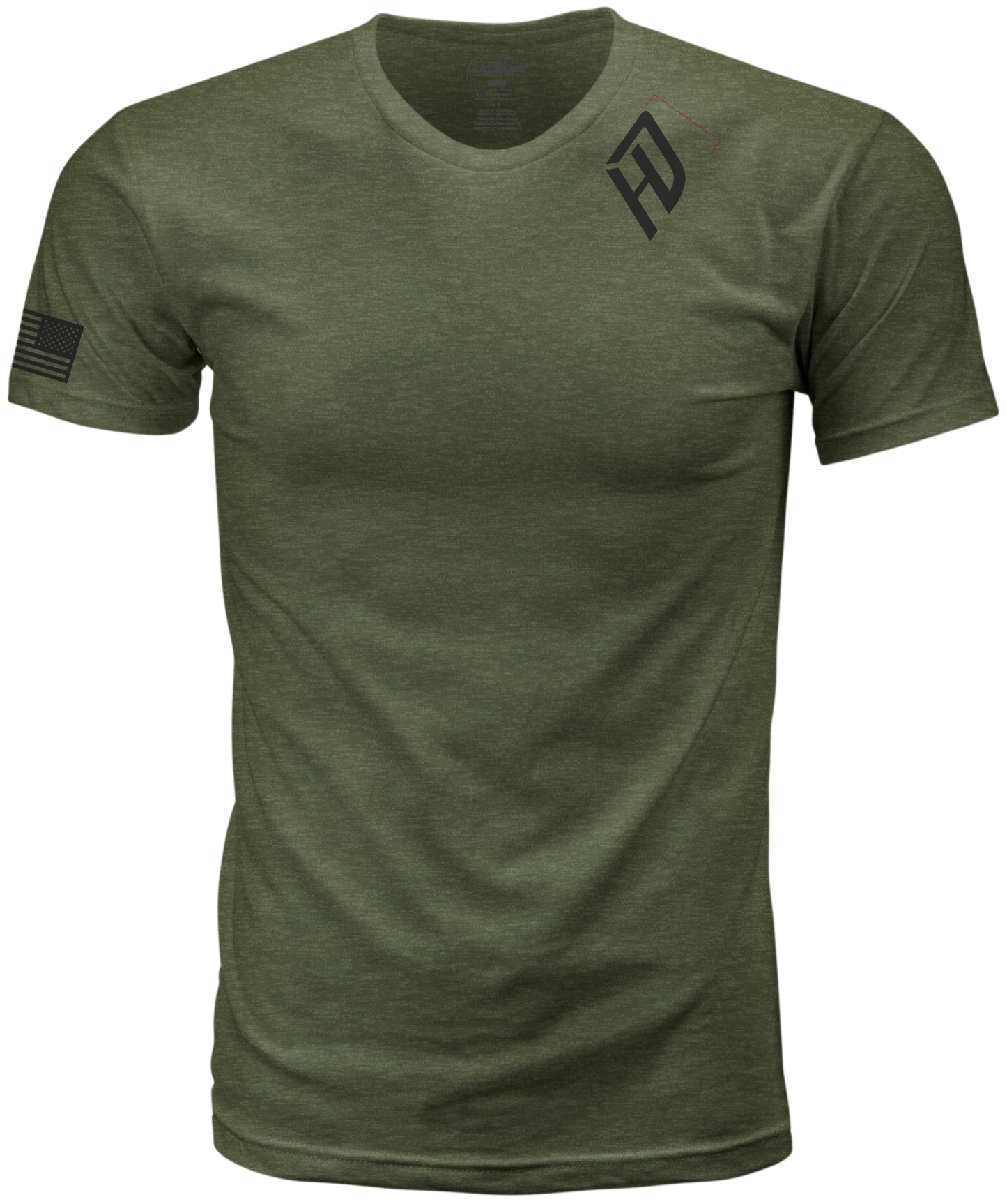 Harddrive Emblem Tee Olive Green/Black Md