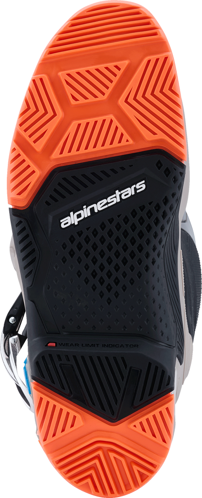 Tech 7 Enduro Blk/Warm Gry/Orange Fluo 9