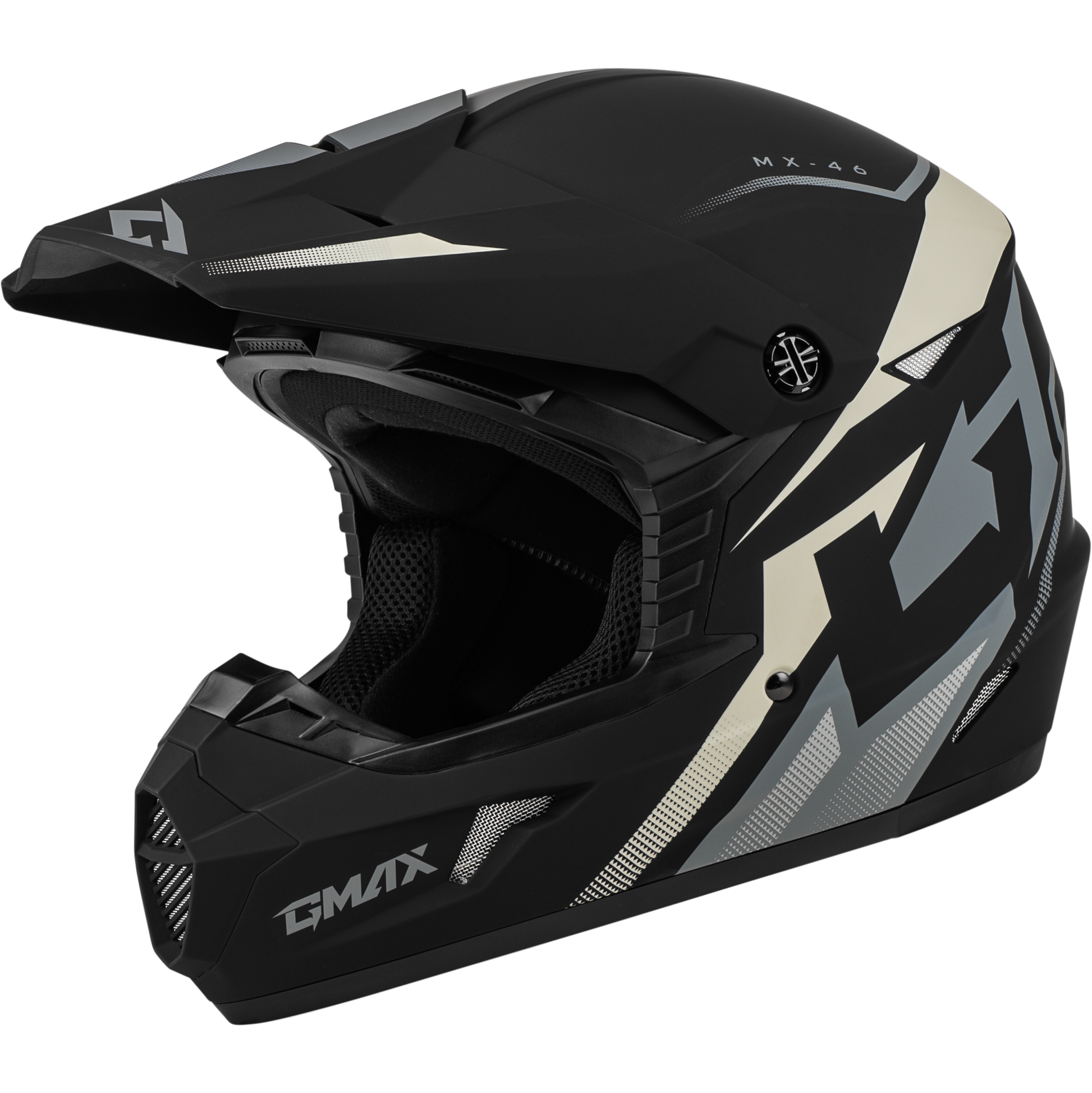Mx 46 Compound Helmet Matte Black/Grey/White Xl
