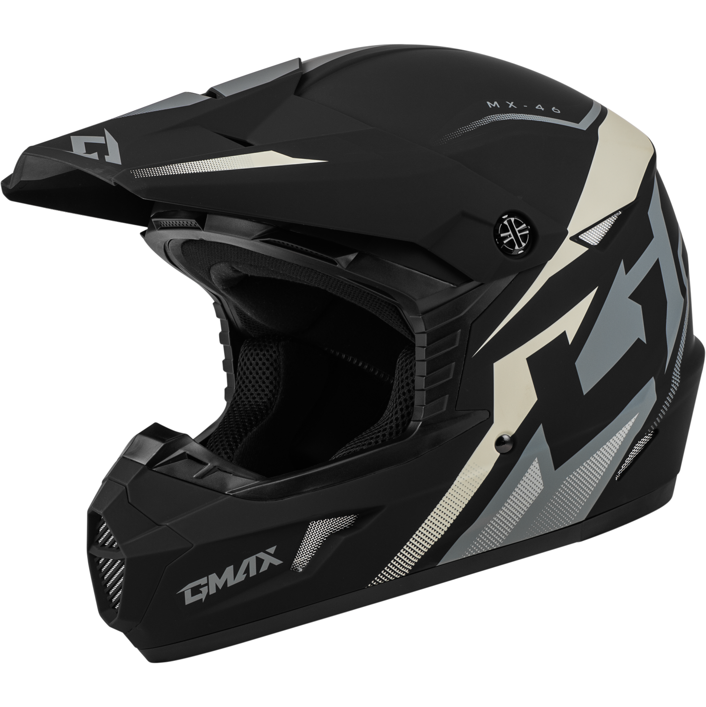 Mx 46 Compound Helmet Matte Black/Grey/White Yl