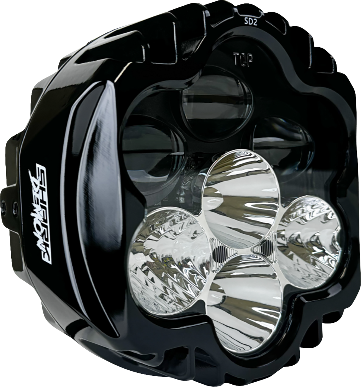 CUSTOM DYNAMICS LED Headlight - Shark Demon® - Harley-Davidson® SD2-BW-W