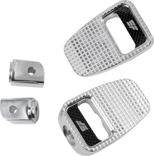 SLYFOX Foot Pegs - Silver Polished - Rear SF-904-02-2