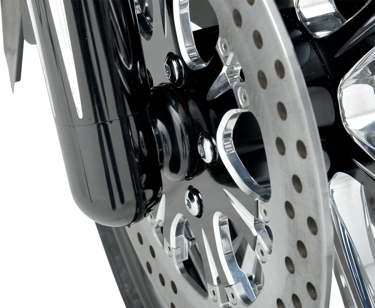 COVINGTONS Axle Spacers - Dimpled - Black - Non-ABS - Pair C0013-B