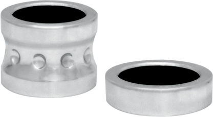COVINGTONS Axle Spacers - Dimpled - Chrome - with ABS - Pair C0015-C