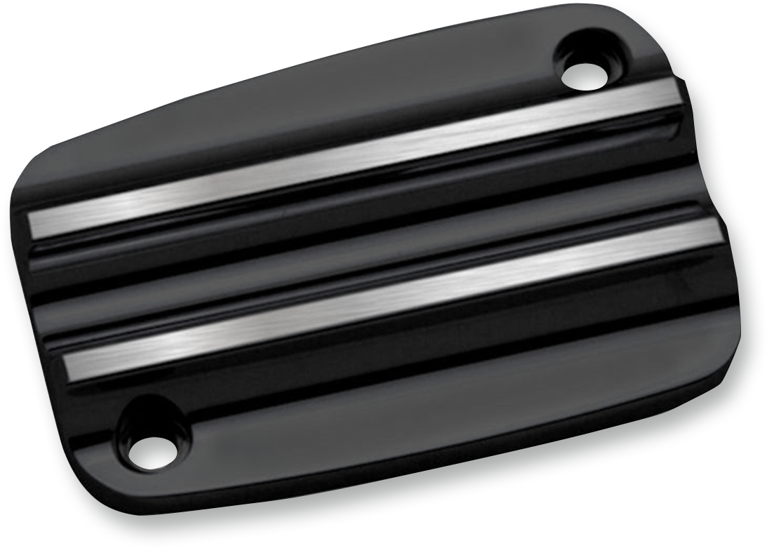 COVINGTONS Master Cylinder Cover - Brake - Front - Finned - Black C1175-B