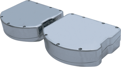 COVINGTONS Rocker Box Valve Covers - Smooth Chrome - Twin Cam C1283-C