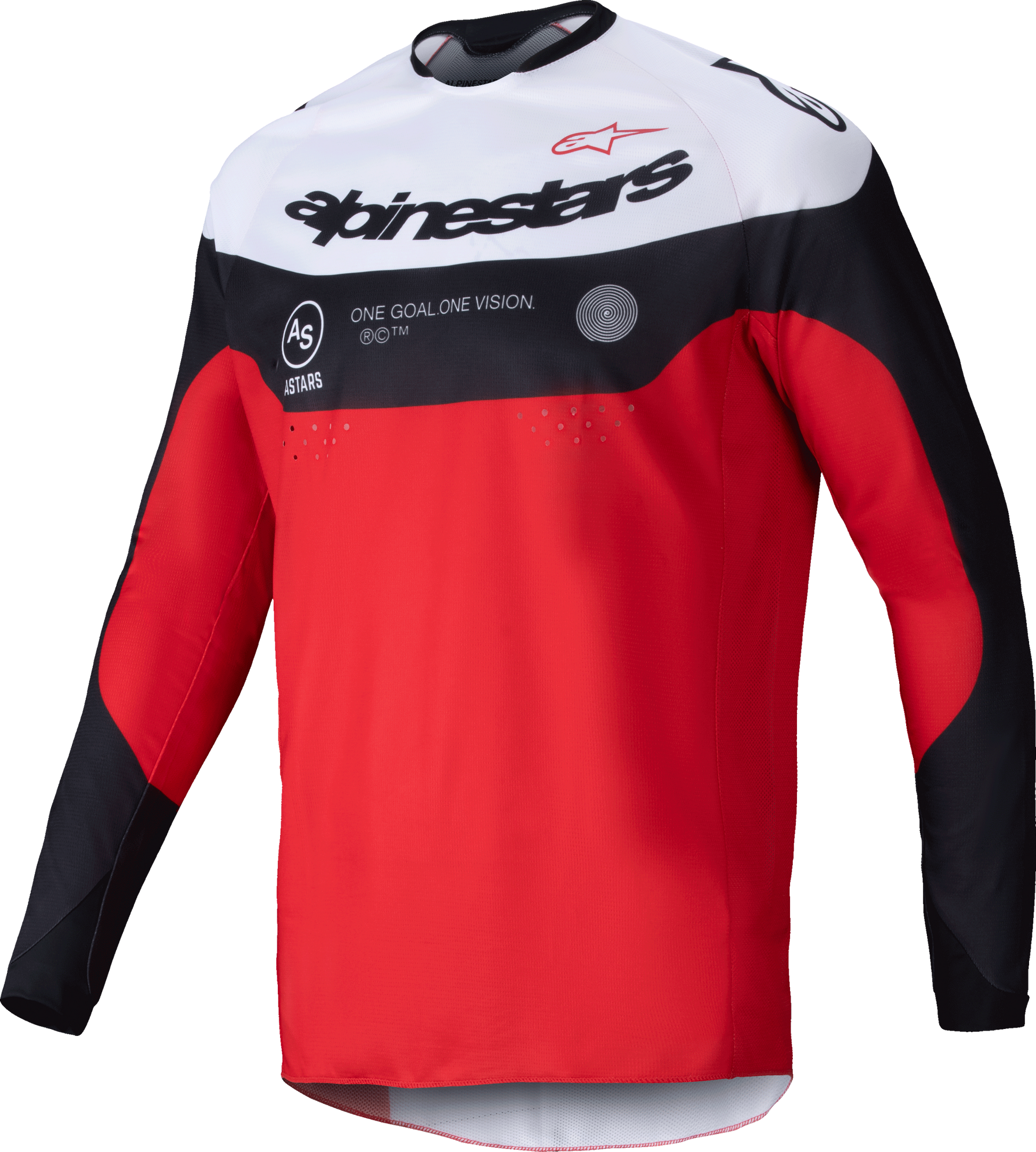 Pro Dura Jersey Black/Bright Red/White 2x