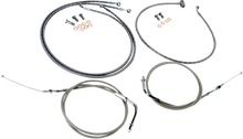 BARON Stainless Handlebar Cable/Line Kit - 12"-14" - Roadliner BA-8059KT-12