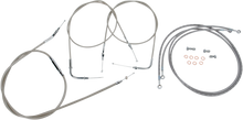 BARON Stainless Handlebar Cable/Line Kit - 15"-17" - '04-'07 Roadstar BA-8022KT-16