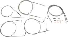BARON Stainless Handlebar Cable/Line Kit - 15"-17" - XVS1100CL BA-8042KT-16