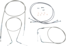 BARON Stainless Handlebar Cable/Line Kit - 15"-17" - XVS1300 BA-801300KT-16