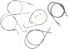 BARON Stainless Handlebar Cable/Line Kit - 18"-20" - XVS1100CU BA-8048KT-18