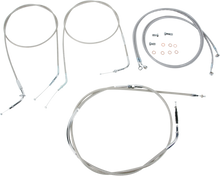 BARON Stainless Handlebar Cable/Line Kit - 18"-20" - VN2000 BA-8076KT-18
