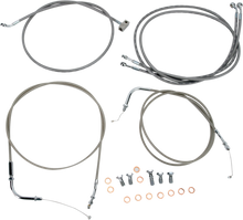 BARON Stainless Handlebar Cable/Line Kit - 18"-20" - Roadliner BA-8059KT-18