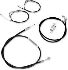 BARON Black Handlebar Cable/Line Kit - 12"-14" Handlebars - Bolt BA-8050KT-12B
