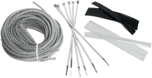 BARON Cable, Hose, and Wire Dress-Up Kit - Chrome BA-8200M