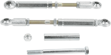 BARON Shock Drop Bracket Lowering Kit - Rear - Lowers 1"-2" - Silver BA-7500-20