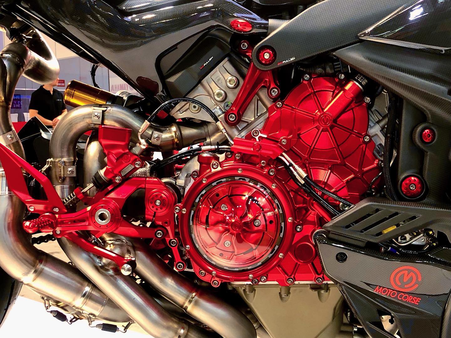 Motocorse Billet Aluminum Clutch Crankcase Cover for the Ducati Streetfighter V4 (2025+)