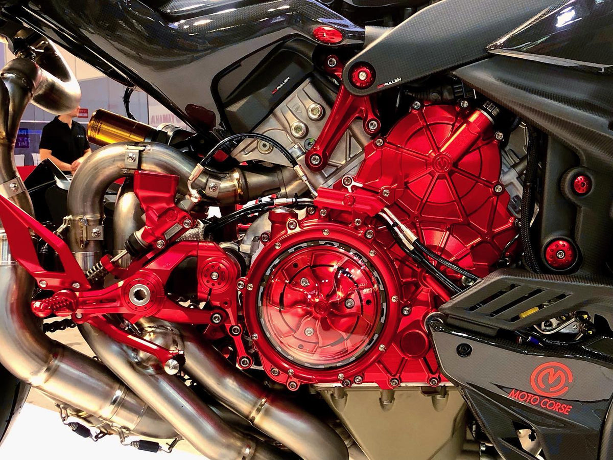 Motocorse Billet Aluminum Clutch Crankcase Cover for the Ducati Panigale V4 (18-24)
