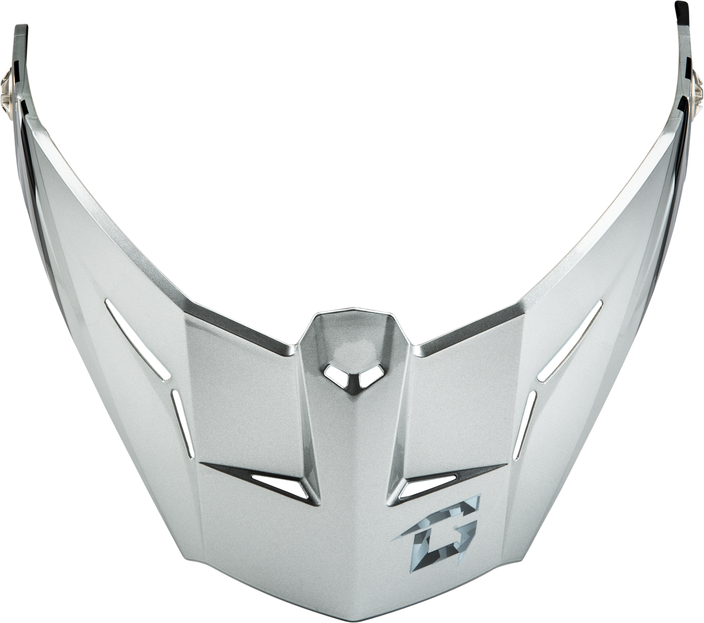 Md 74 Visor W/Screws Striker Silver/Blue Metallic