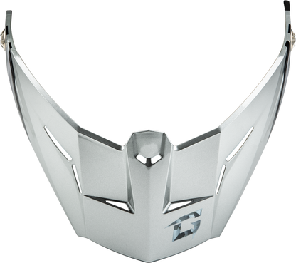 Md 74 Visor W/Screws Striker Silver/Blue Metallic