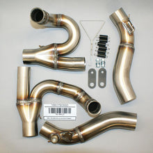 Hindle Exhaust for Yamaha Vmax (09-15)  Dual Slipon Adapter with Evolution Black Ceramic Mufflers