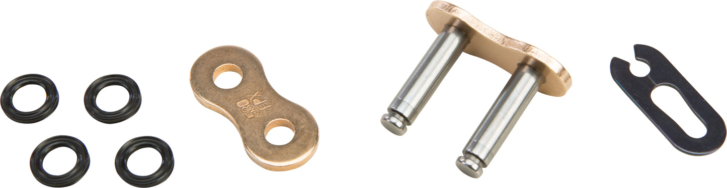 X Ring Clip Master Link 530 Gold