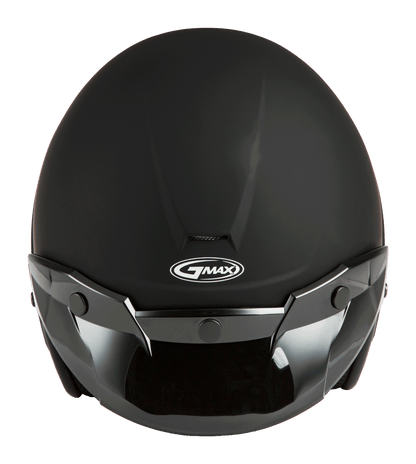 Of 2 Open Face Helmet Matte Black Sm