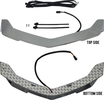 Rear Spoiler With Led Lights Dynamic Sequential Chrome Hon
