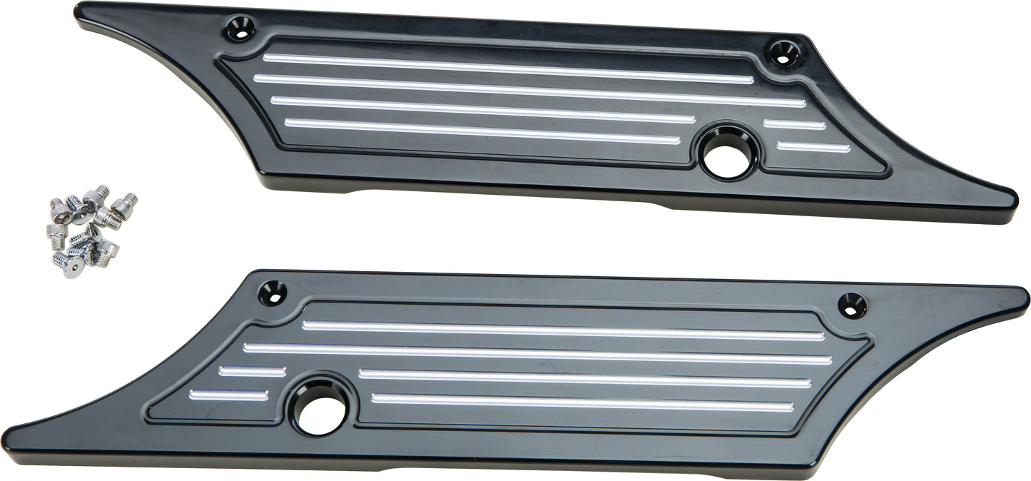 Saddle Bag Latch Covers 93 13 Milled Blk