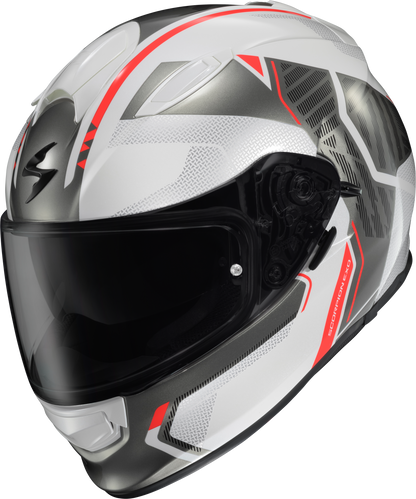 Ryzer Full Face Helmet Switch White/Grey Md
