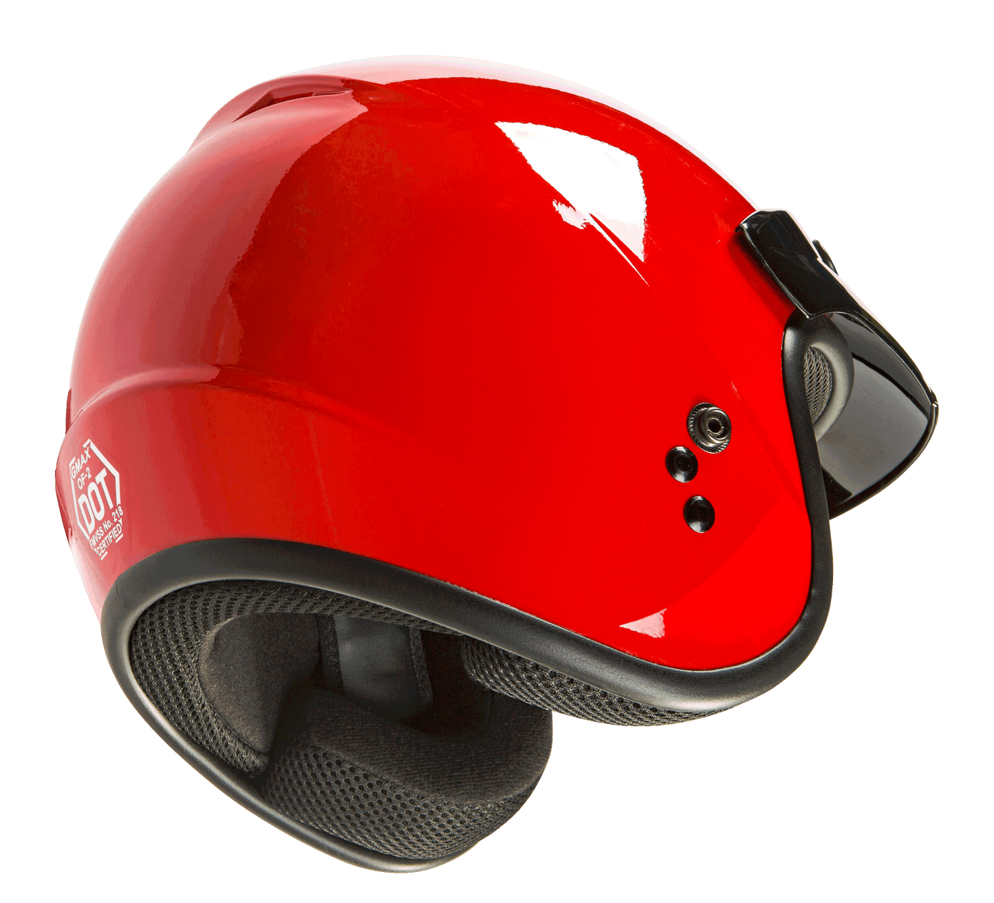 Of 2 Open Face Helmet Red Xl