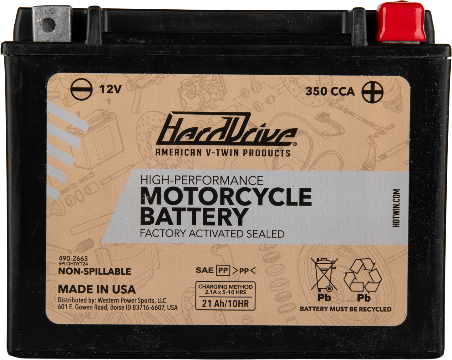 High Perform Battery Ytx24hl Cca 350
