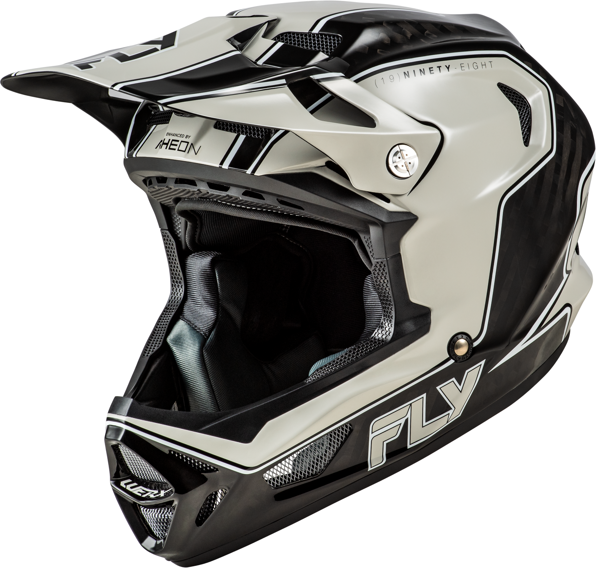 Werx R Flow Carbon Helmet Black Carbon/Grey Md