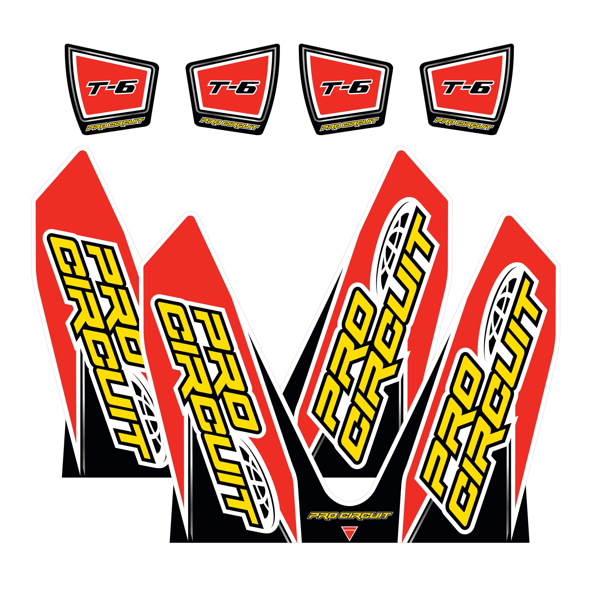 T 6 Wrap/End Cap Decals Crf Replacement Muffler Stickers