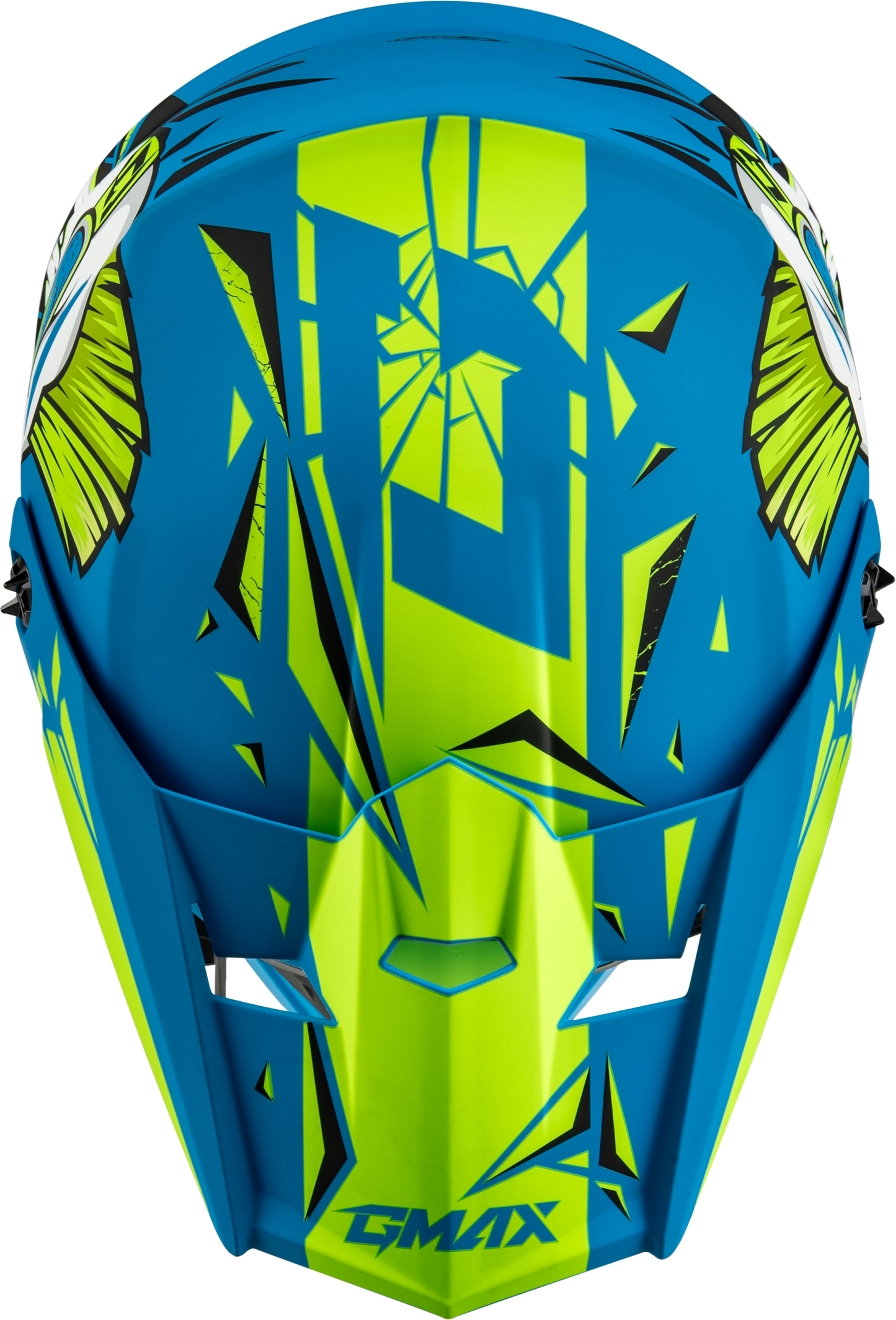 Youth Mx 46y Unstable Helmet Matte Blue/Green Ys